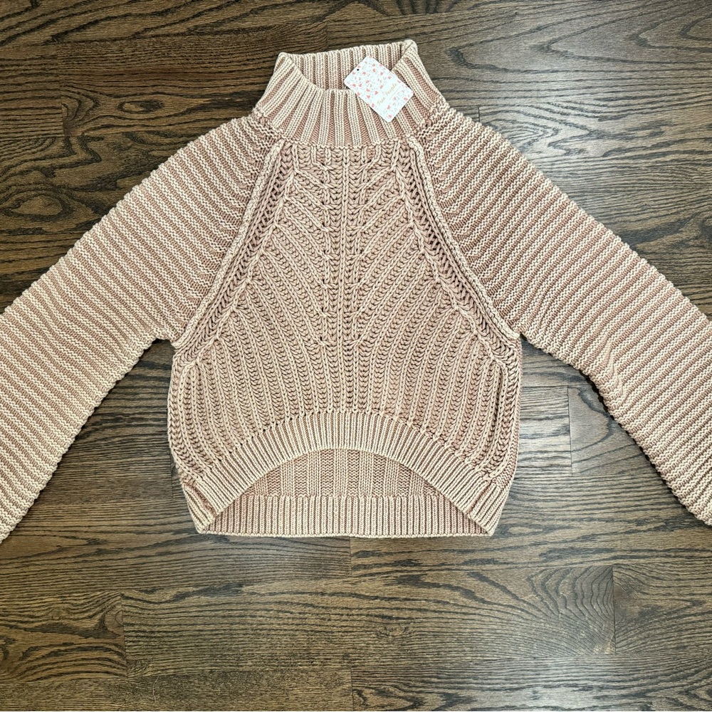 Free People Sweetheart Sweater - Sand Castle